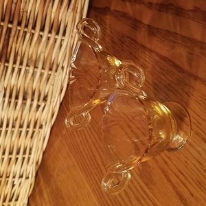 2 Heisey Glass Yellow Sugar Bowls, individual size